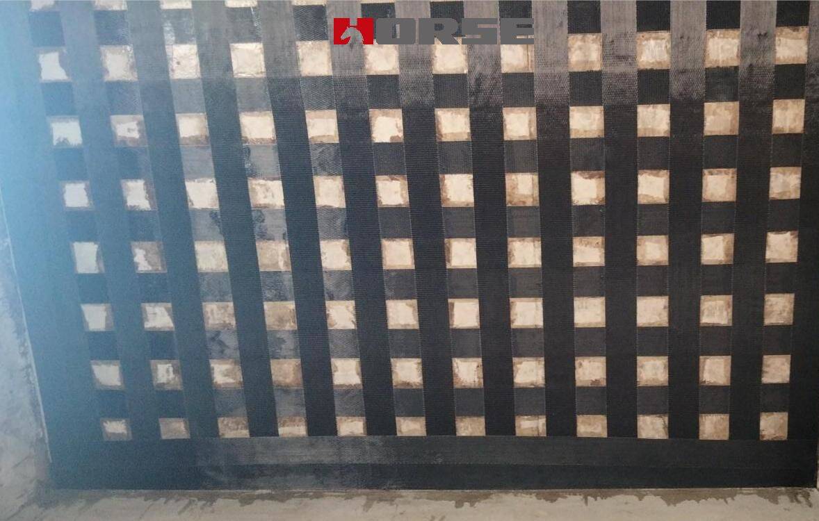 Slabs strengthening by carbon fiber