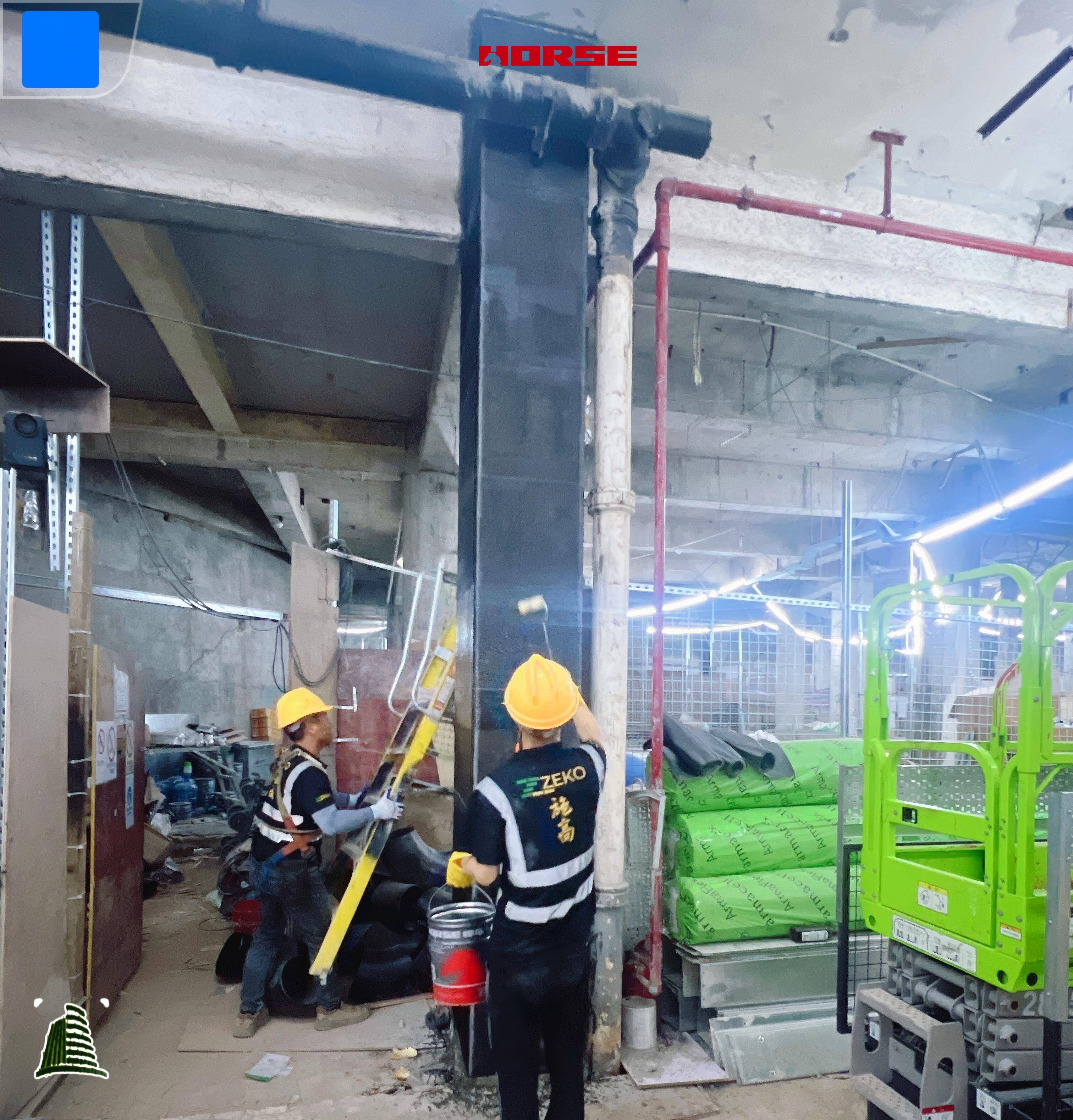 Carbon fiber improves the bearing capacity of columns