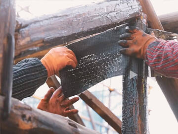 Restoration of Historic Wooden Structures with Carbon Fiber 